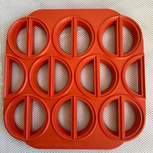 Hunky Bills Big Perogie Maker Vintage 80's Bright Orange